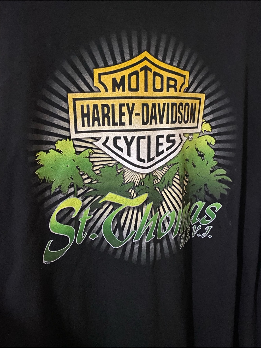 Harley-Davidson St. Thomas Size 3 XLarge T Shirt
